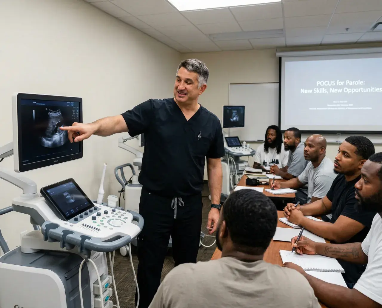 Hands-on POCUS training session